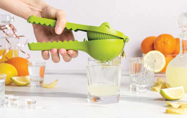 Zitronenpresse in Alligatorform