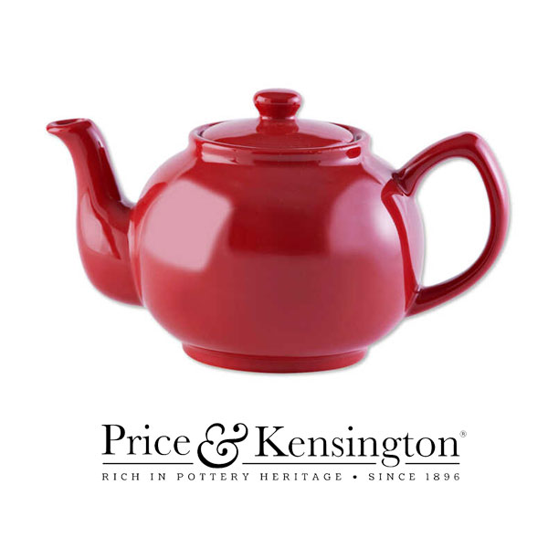Ikonische Teekanne und Logo von Price & Kensington