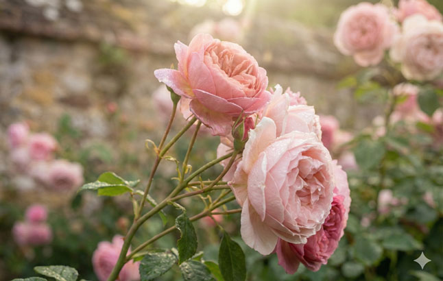 �ppige Rosenbl�te